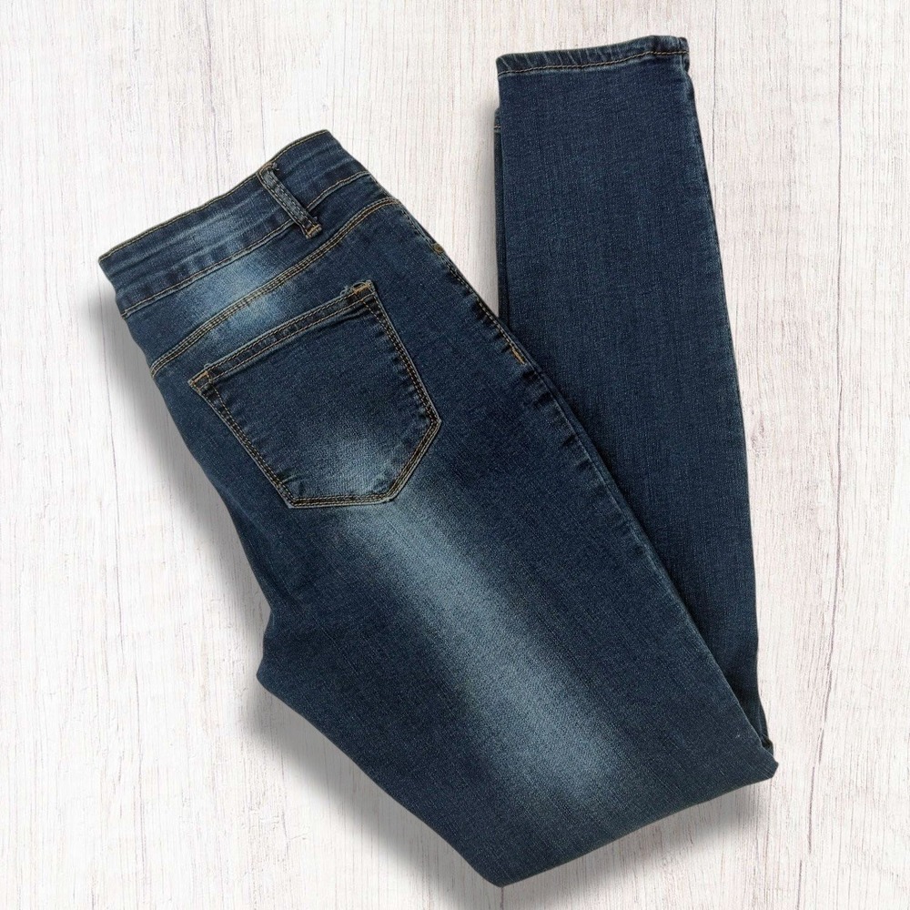 Vintage America Blues Boho Crop Dark Wash Denim Jeans 8/29